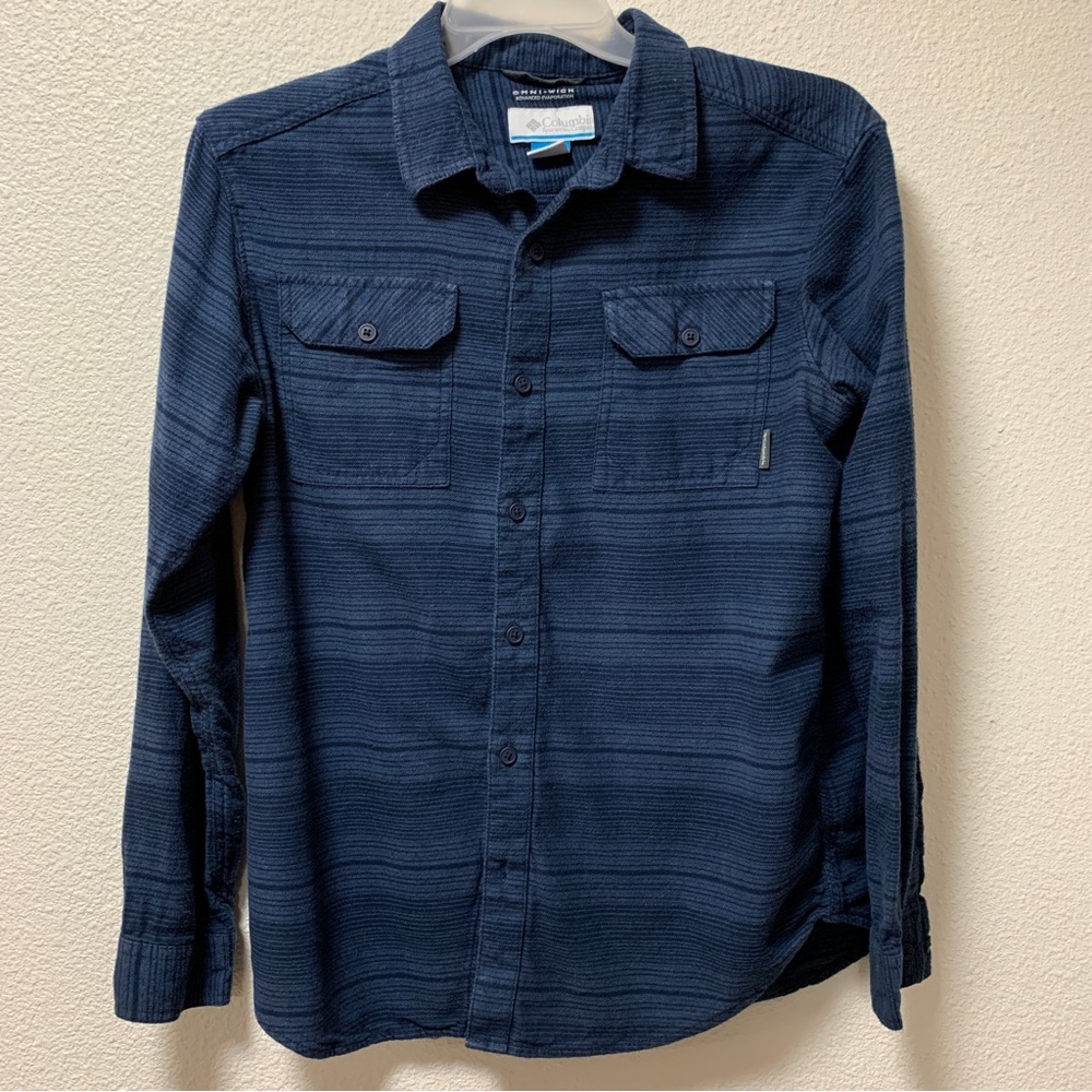 Columbia Sportswear Mens Blue Flannel Shirt